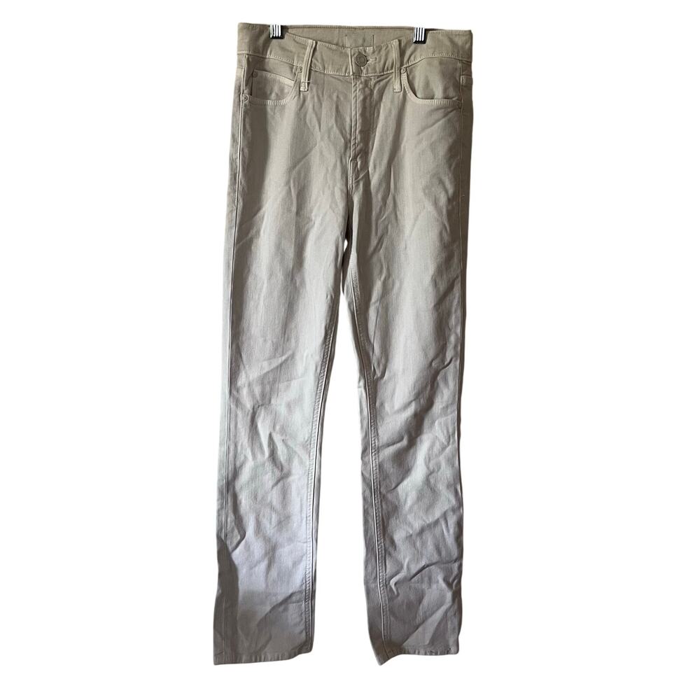 Mother Mid Rise Ankle So Far Gone Jeans in Ivory Women’s Size 25 NEW